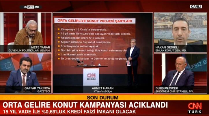 Orta gelirliye konut kampanyasında destek detayı! Emlak Konut Genel Müdürü CNNTÜRK’te açıkladı