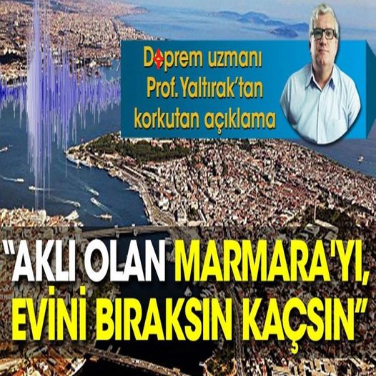 Beklenmedik marmara açıklaması